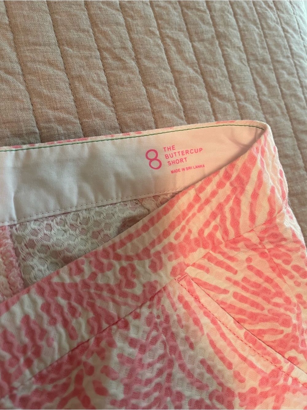 Lilly Pulitzer Pink Printed Scallop-Trim Shorts - Picture 4 of 7